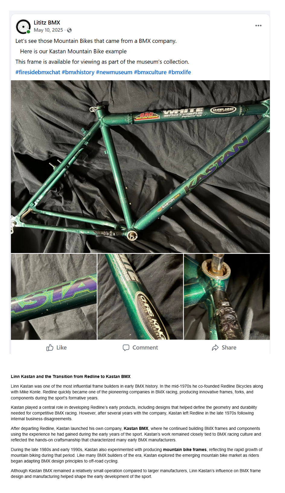 26.0011 — Kastan Mountain Bike Frame