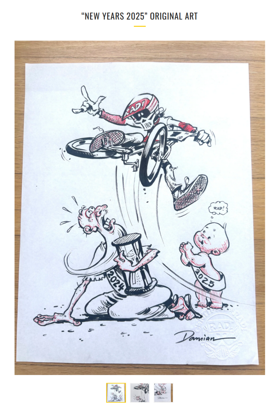 26.0042 — Radical Rick 2025 New Years Drawing Original 1 of 1