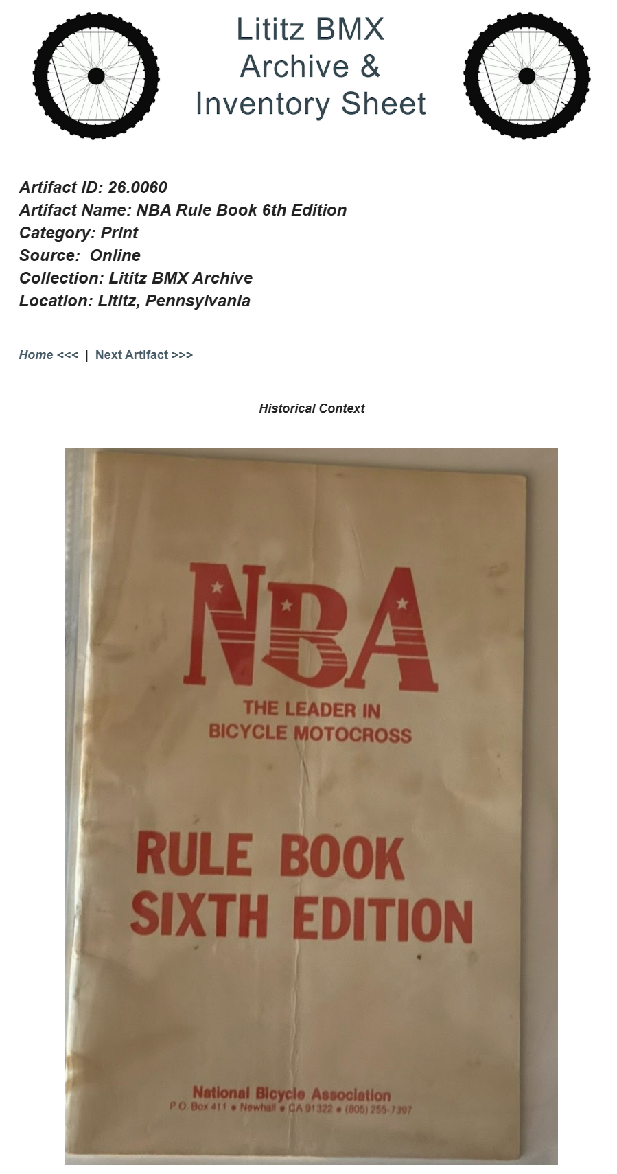 26.0060 — NBA Rule Book 6th Edition