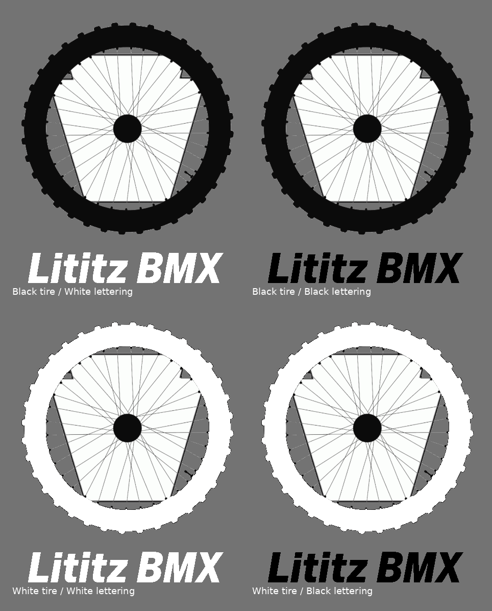 Lititz BMX logo variants