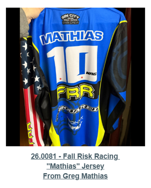 Digital Jersey Wall card for Fall Risk Racing “Mathias” Jersey