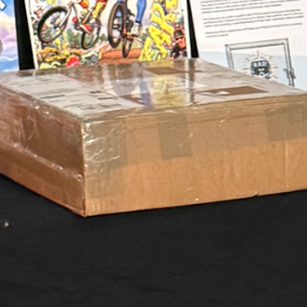 Unopened Super Rad artifact package awaiting identification