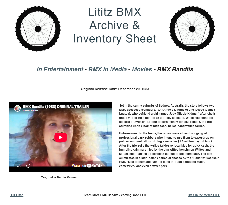 BMX Bandits source-page capture