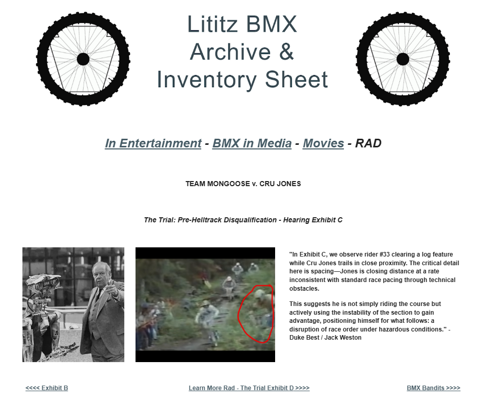 Canonical Lititz BMX source-page capture for The Trial: Pre-Helltrack Disqualification - Hearing Exhibit C