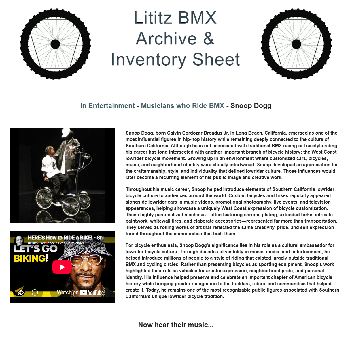 Snoop Dogg source page