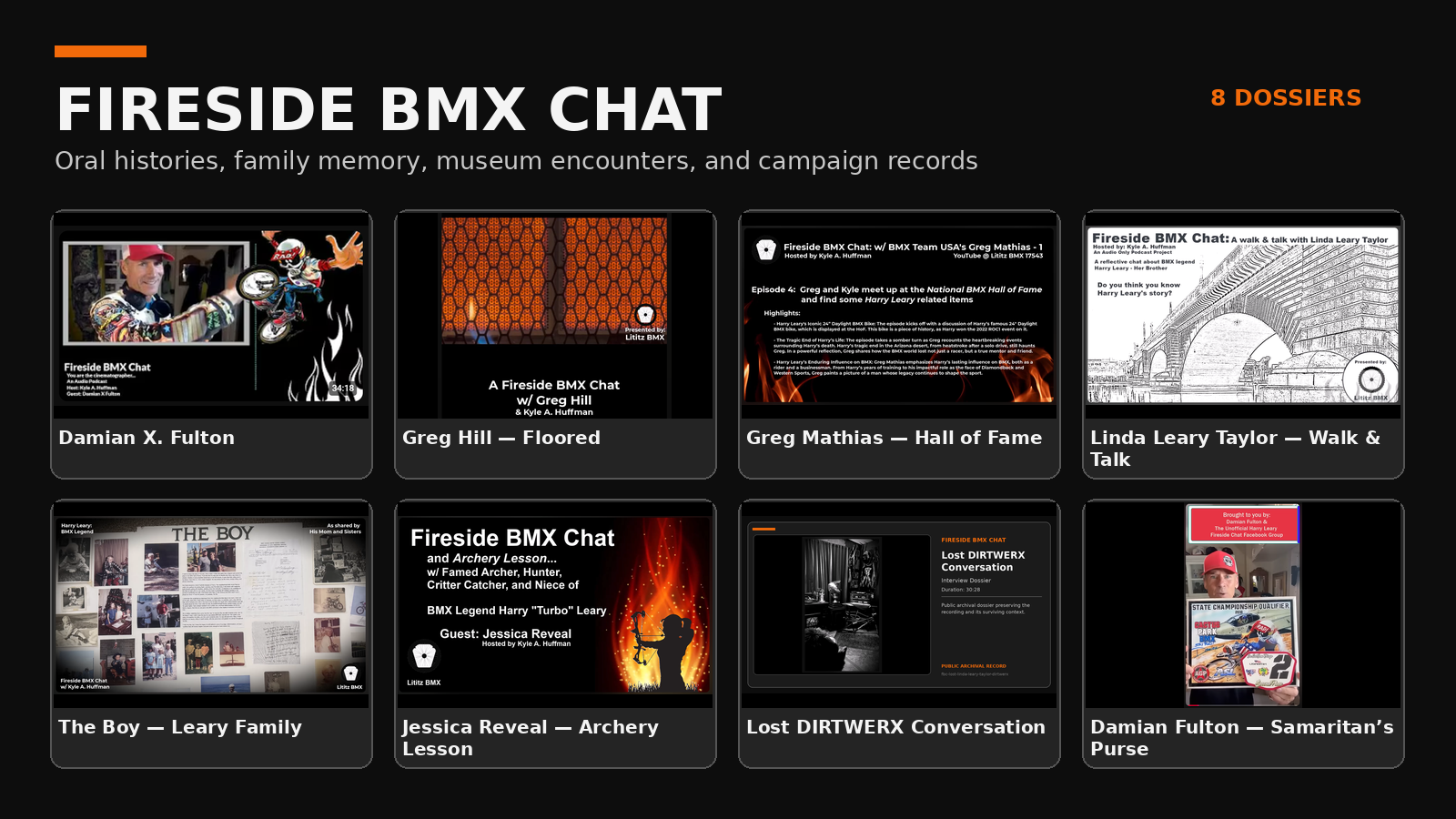Fireside BMX Chat visual index
