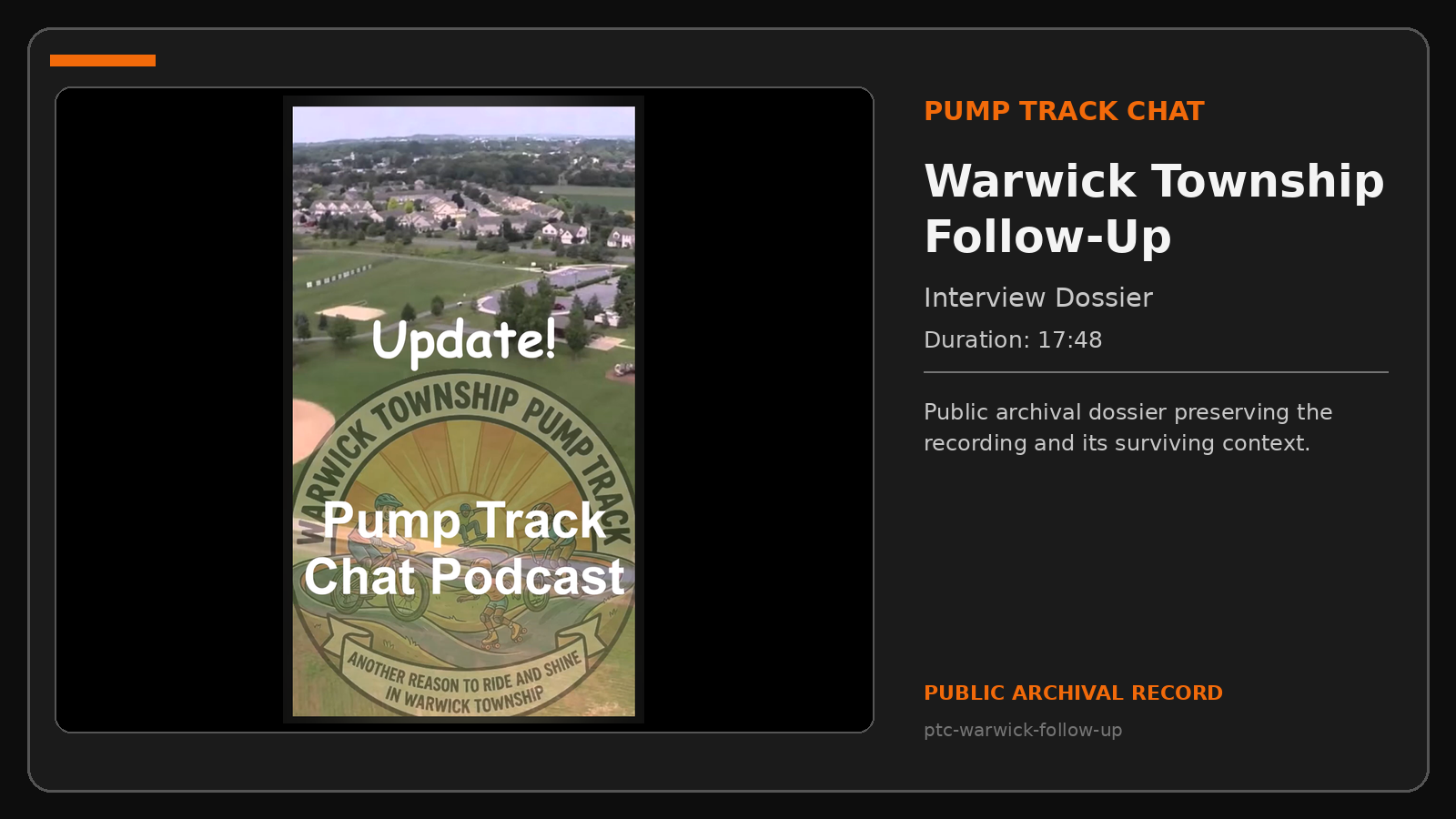 Repository navigation thumbnail for Warwick Township Follow-Up