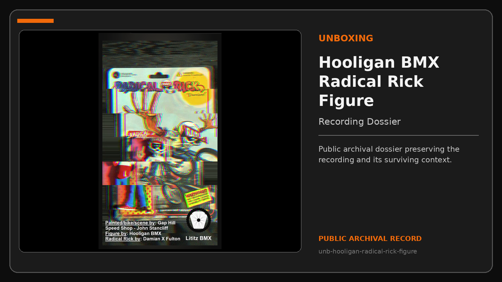 Repository navigation thumbnail for Hooligan BMX Radical Rick Figure