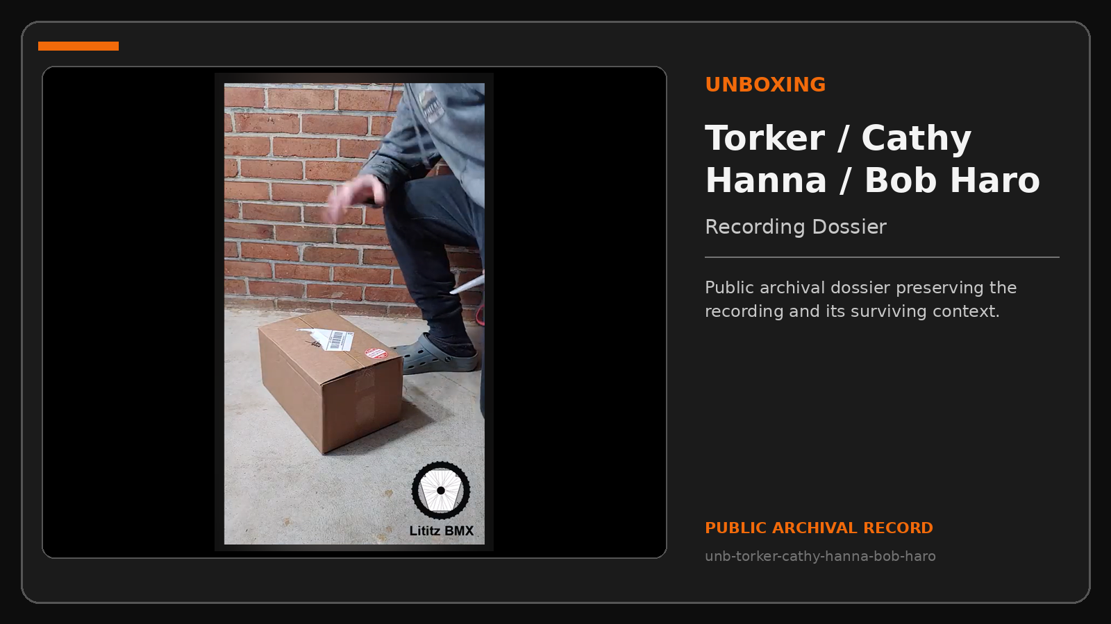 Repository navigation thumbnail for Torker / Cathy Hanna / Bob Haro
